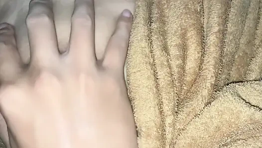 big tits little stepsister is playing games and i wait for her to sleep to get fucked