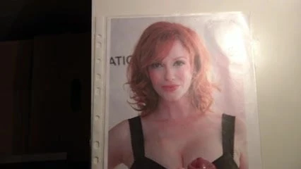 Cum on Christina Hendricks