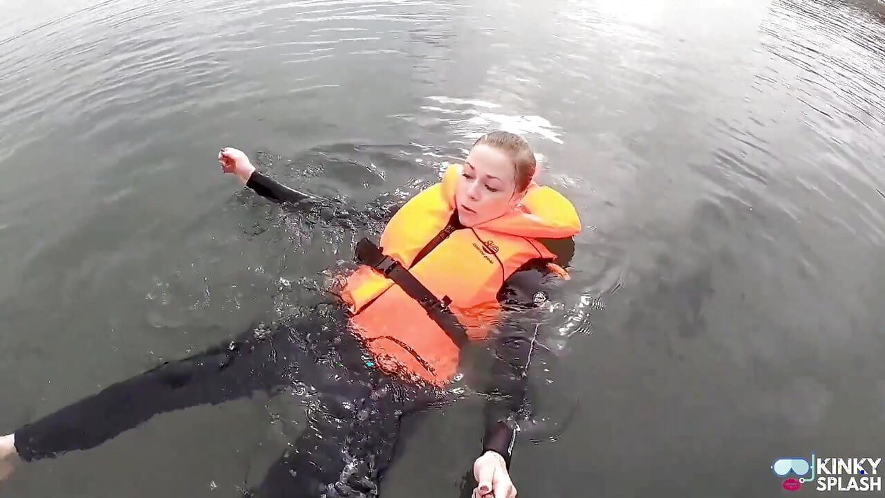 Strapped Tight & Floating Free - Sexy Wetsuit Life Jacket Test