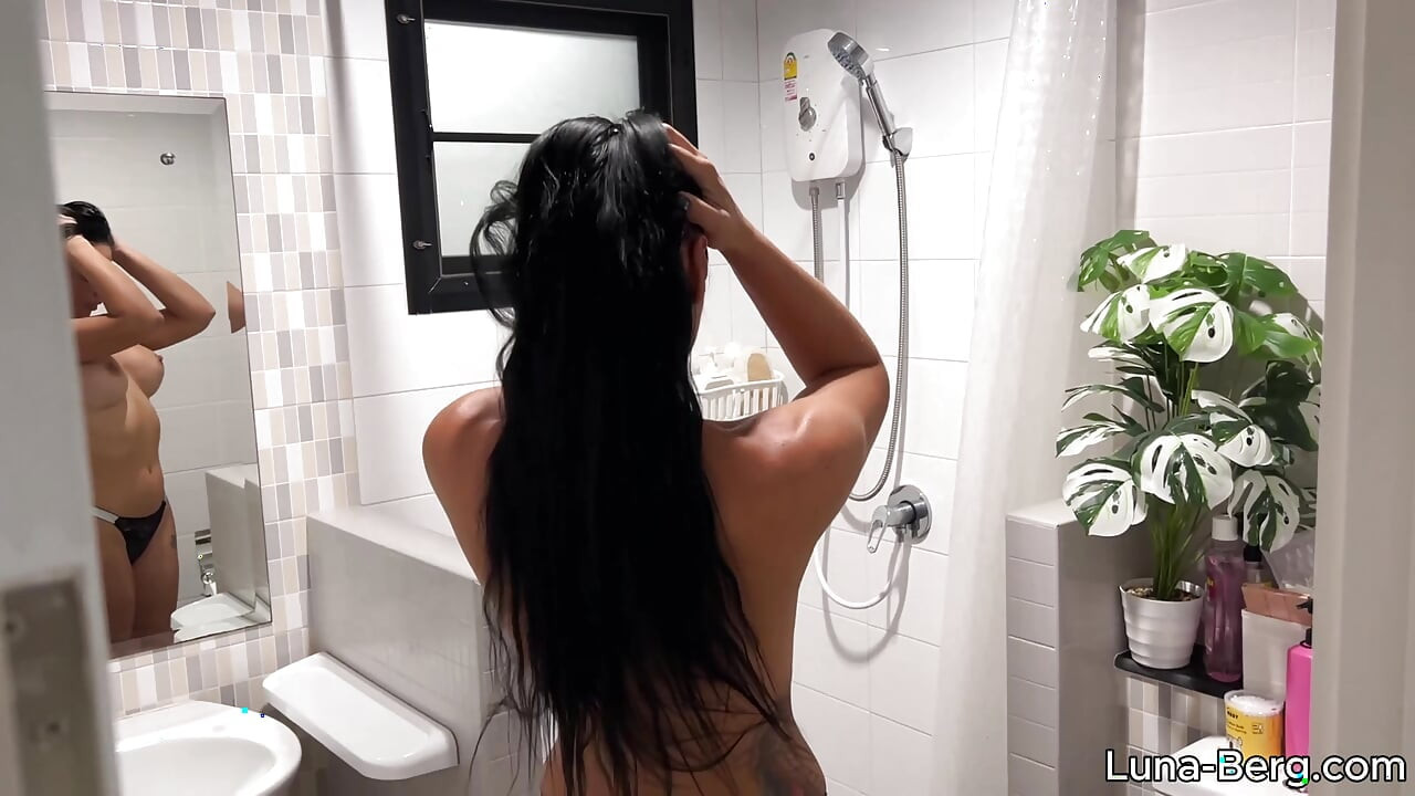 Stepson Peeps on Stepmom Masturbating in Shower and Seduced Her for Taboo Sex While Dad is Away