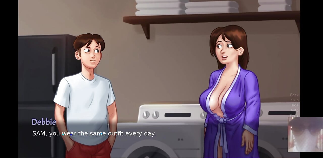BIG BOOBED MILF STEPMOM WAS SURPRISED! I FUCK HER WHILE DOING LAUNDRY