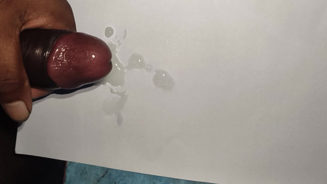 Teen boy make a cum shot