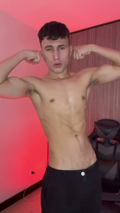 A body worked hard in the gym, so you can touch
