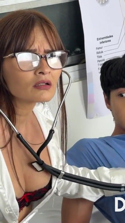 UPON ARRIVING AT THE CONSULTING ROOM, DOCTOR KATHY LEE SEES TIMY'S HARD COCK AND LETS HIM FUCK HER ASS. | Clip 1
