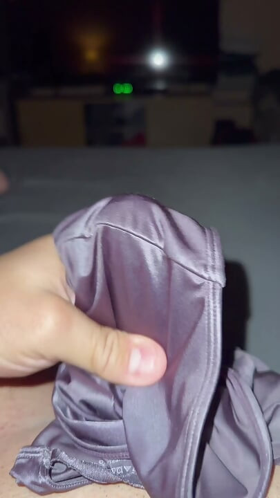 Soiled satin panties