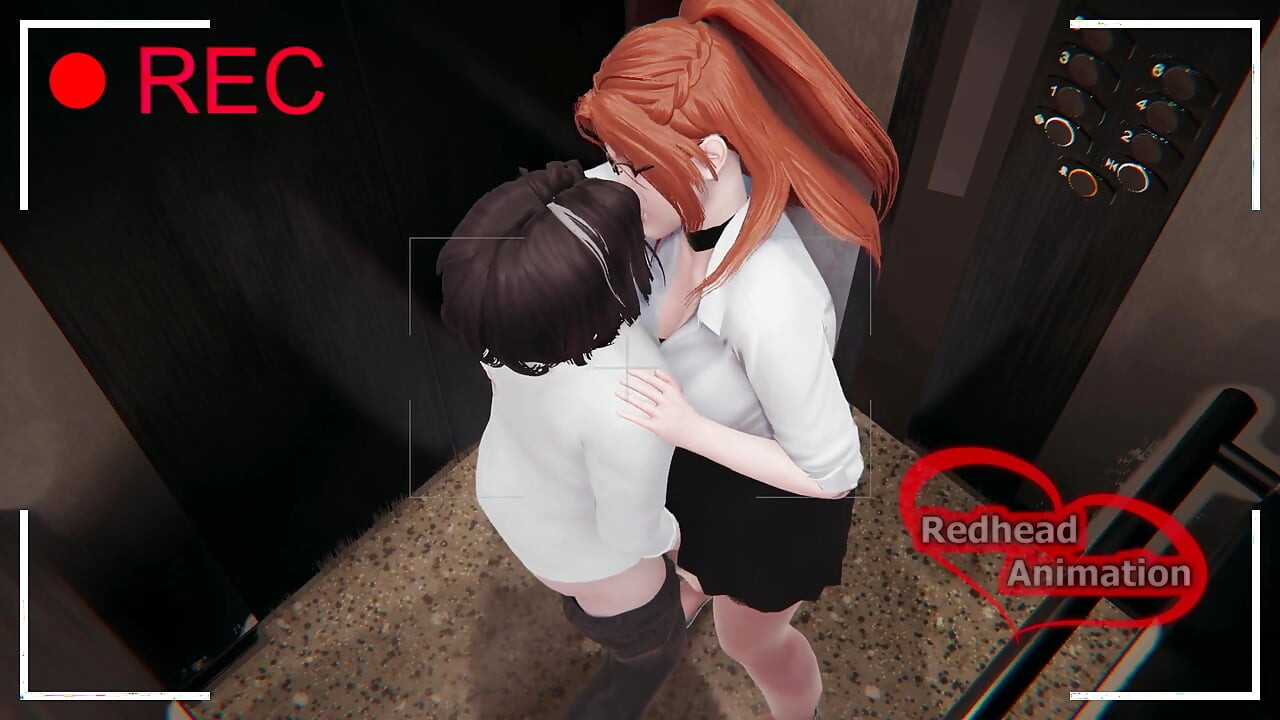 The Ai Camera Catches a MILF and Neighbor Fucking in the Elevator
