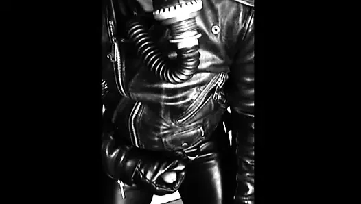 Cum in Full Leather Gear