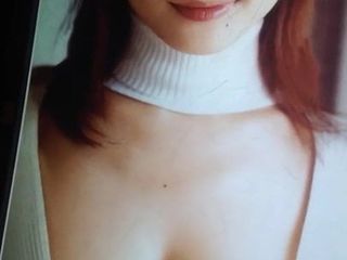 Japanische weibliche Anker Eri Furuse große Titten kommen Tribut