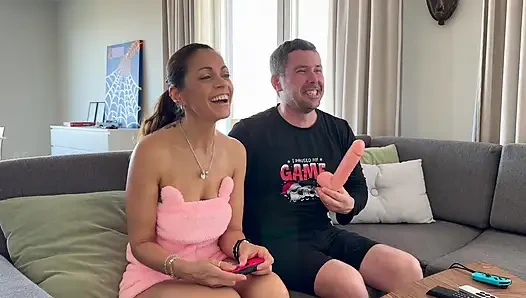 Perfect Wife: I Get to Fuck Her Ass if I Win Against Her Playing Video Games