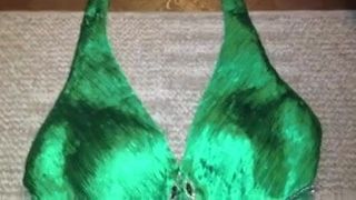 Vestido de fiesta de satén verde esmeralda
