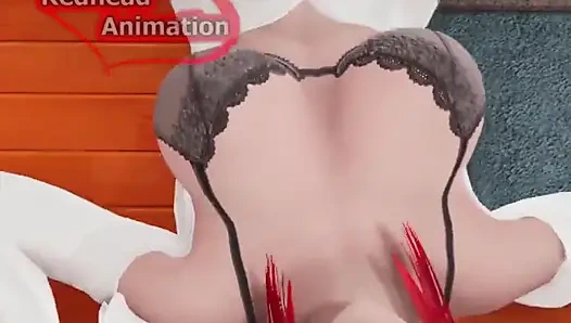 Makima Домина и трахает Denji (человек с бензопилой)