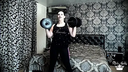 Beating my last weight lifting challenge! More than 50 times per exercise