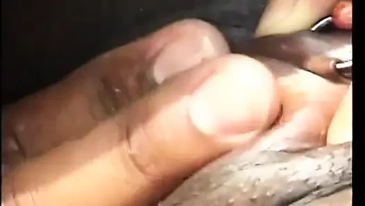 Couple of pretty coloured lonely chicks are getting three black dicks near the pool