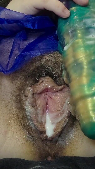 PAWG Riding Hude Dildo & Hands Orgasm | Clip 2