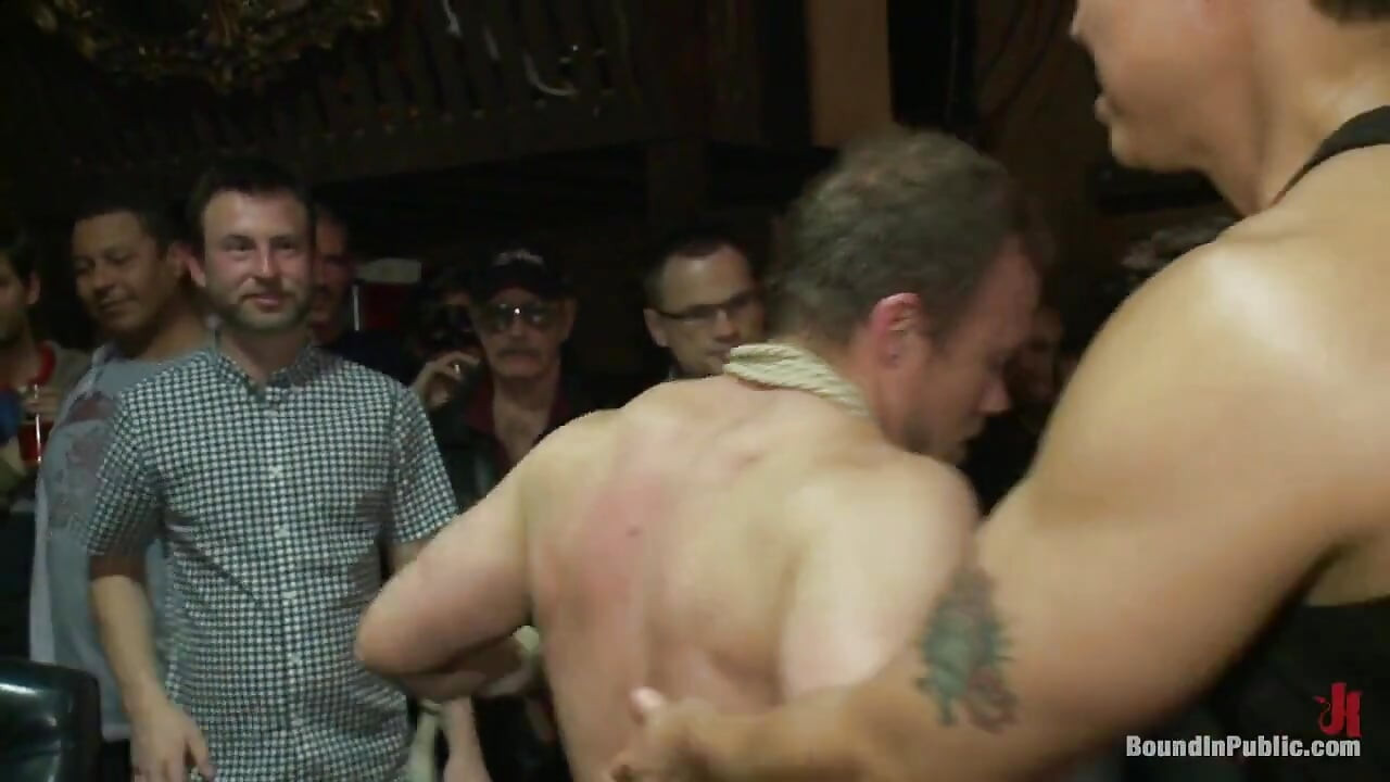 Gang Fucked on the Pool Table in Public