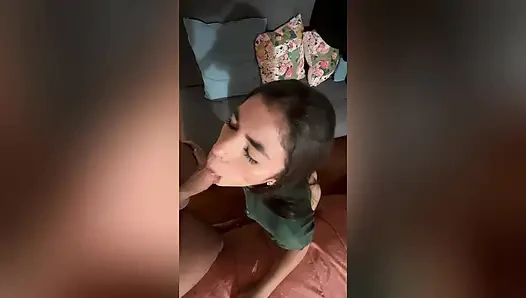 I bounce on my neighbor's cock the bastard couldn't stand it and he came in my pussy