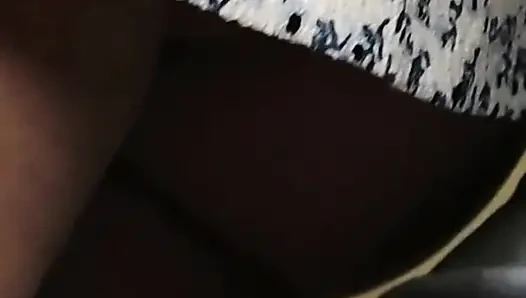 Almost Seen when She Touch Stranger's Erection In a Crowded Train. Girl's Panties get Soaked With His  Warm Sperm