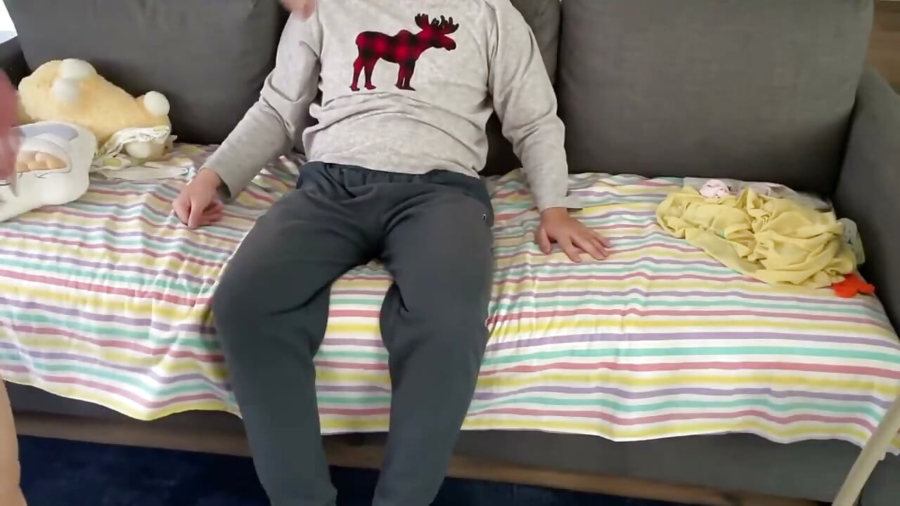 Chinese Stripper Teases and Sucks My Dick Before Getting Fucked by Me Doggystyle on the Sofa