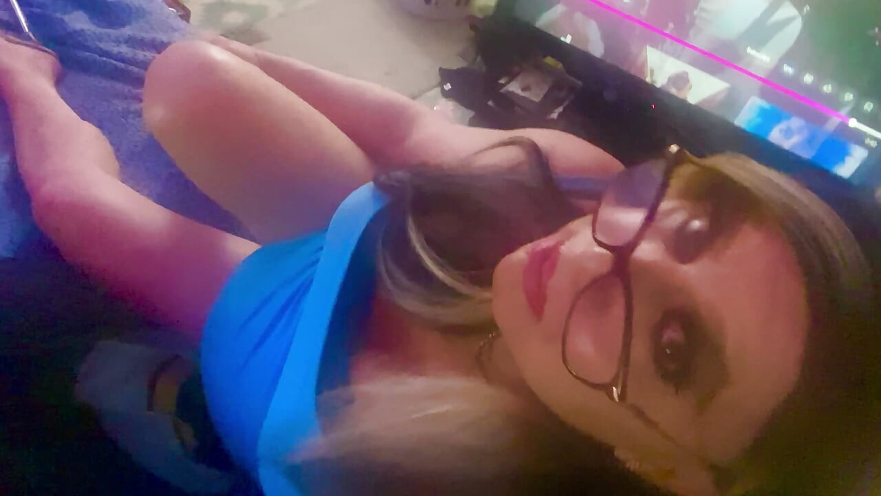 CD Krissy Sweets stroking her she cock