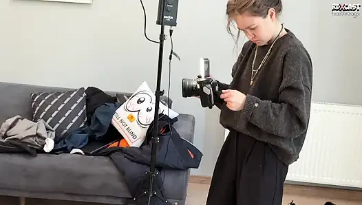 Hinter den Kulissen! Heiße, funky Stadt fickt hart beim Pornodreh mit ihren Stiefbrüdern!