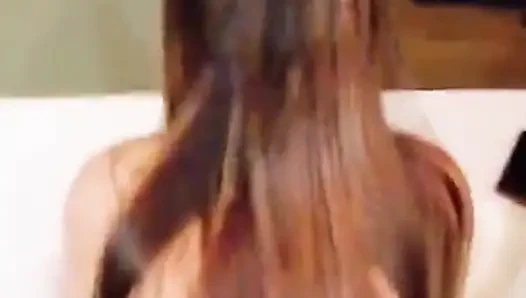 Cute Cindo step sister suck my cock before I fuck hard her tight pussy in doggy style