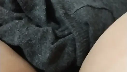 Chubby female loud pulsating orgasm