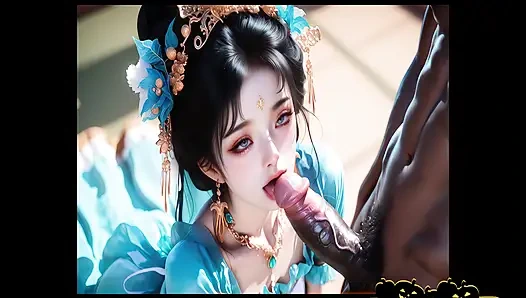 Hanfu girl has gentle sex