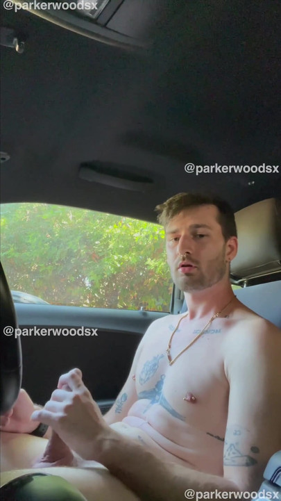 Thrilling moment from "Risky Selfsucking In The Car During Pool Party (2021)"