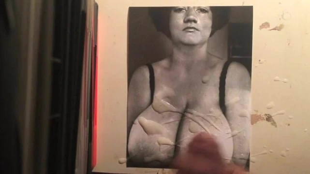 Vintage big boobs MILF cum tribute