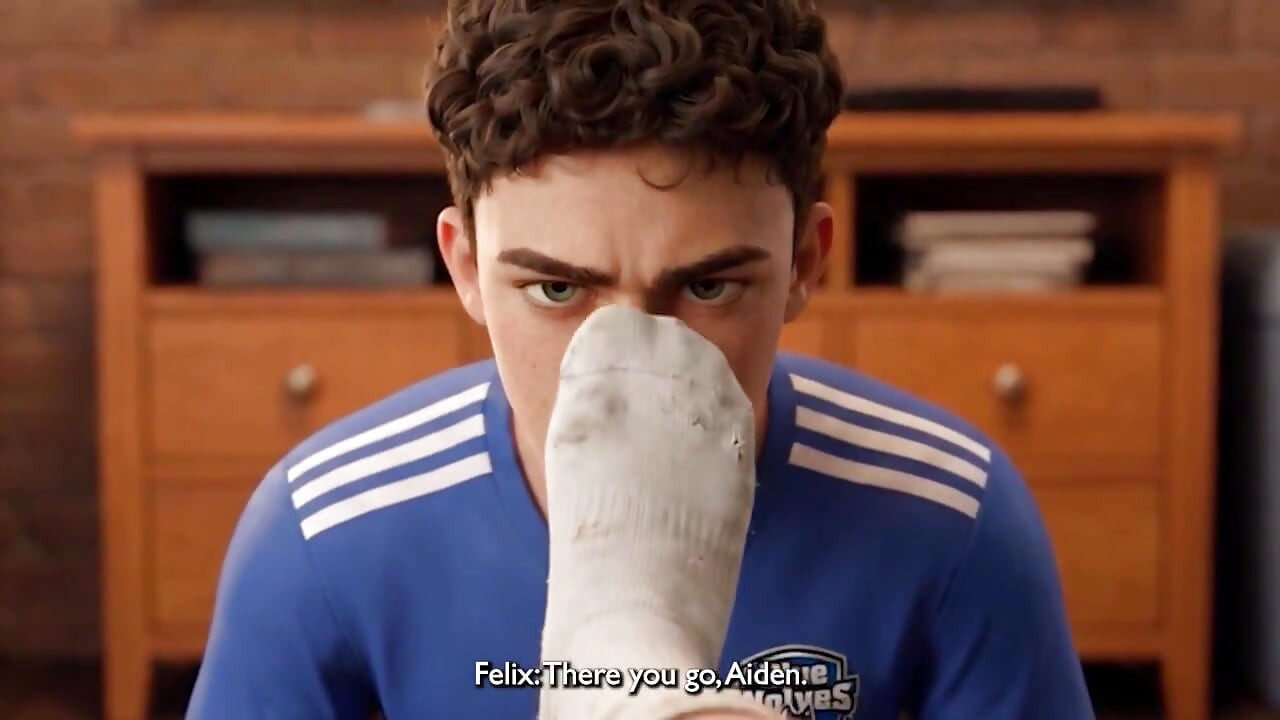 Soccer Players Sniff and Lick Feet and Socks