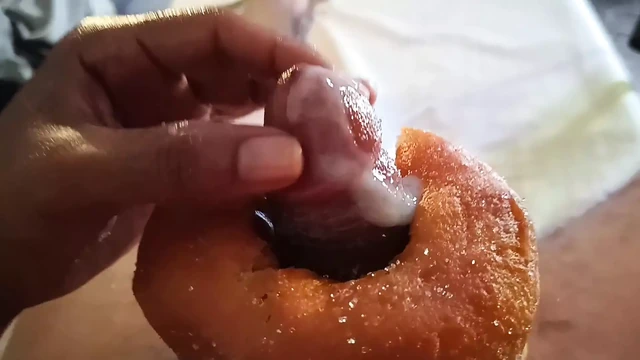 The Best Masturbation of Papi Toms Food Porn Semen with Donuts