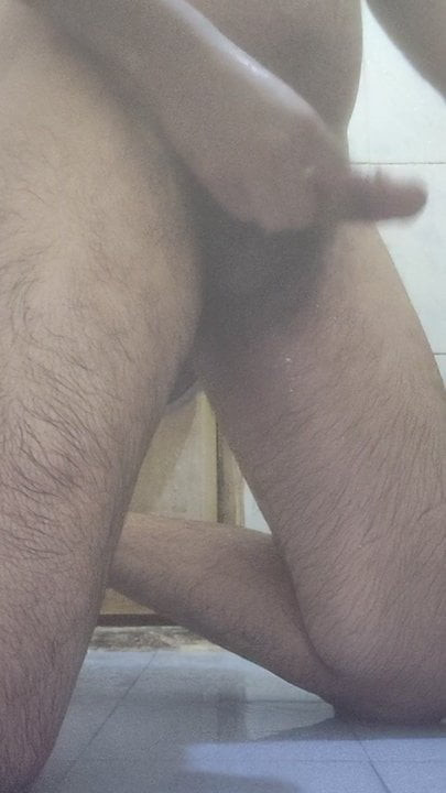 Desi boy in bathroom