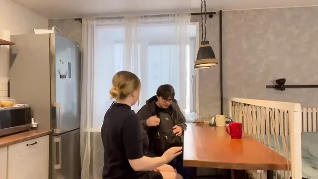 The Student Did Not Do His Homework, for Which the Teacher Fucked Him and Kicked Him Naked Out of the