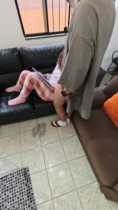 She knows how to help with masturbation and swallows it all. Taboo. | Clip 3