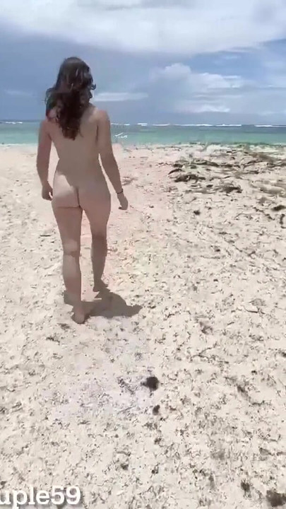 Emotional moment from "Wife sharing on nudist beach while hubby records, teenage slut gets fucked by a random guy on a"