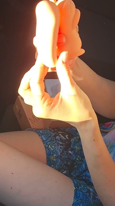StepSister Decided to Try Her Sex Gift right in the Parking Lot | Clip 2