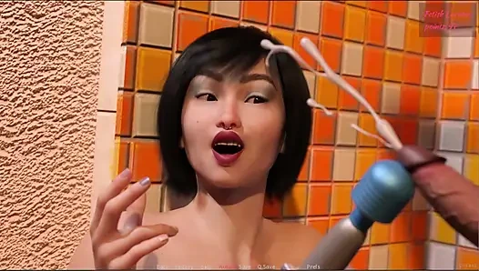 Fetish locator #10 - Johannes dressed as a crook and fucked Ju, Johannes played with Squizzle's pussy in the shower