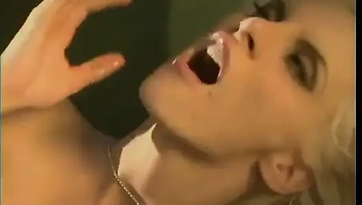 Blonde whore in military gear gets hardcore threesome with two soldier studs outdoors and indoors