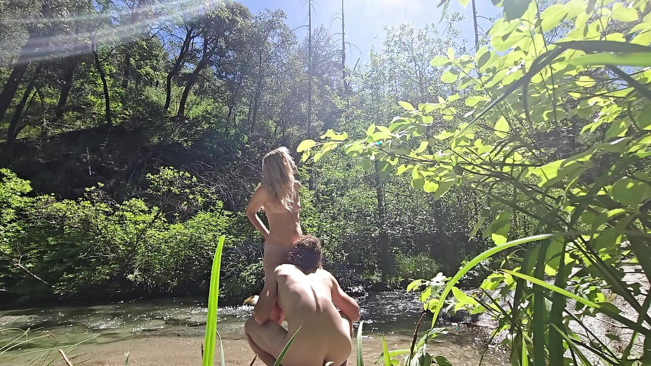 We Got Caught Fucking at a Waterfall with Facial & Cumwalk