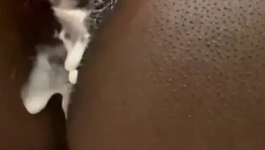 Late afternoon fucking, playing with my creamy pussy