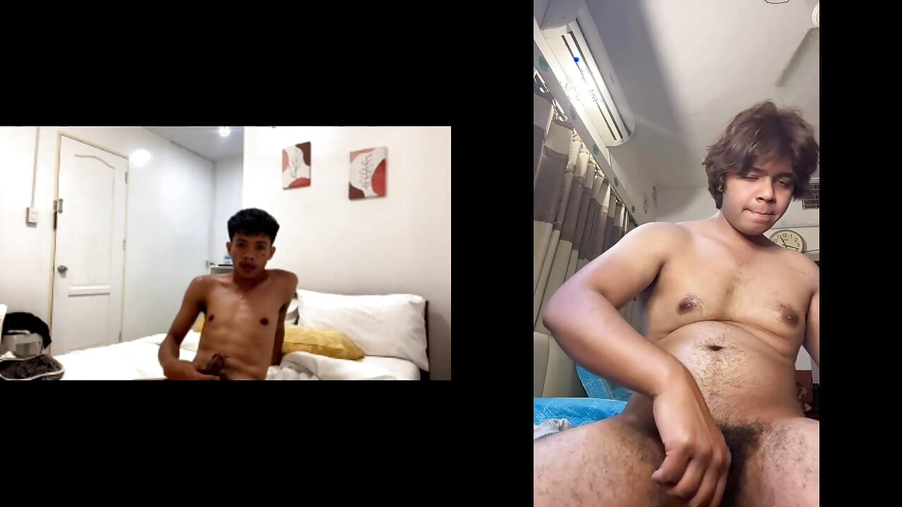 Asian Twink Drills Indian Twink Live on Cam