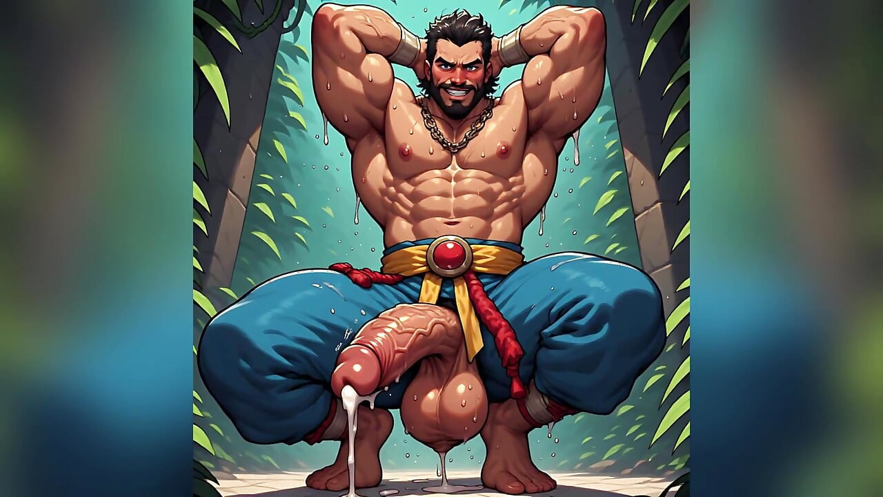 Jungle Warrior Muškarci Fantastična Umjetnost