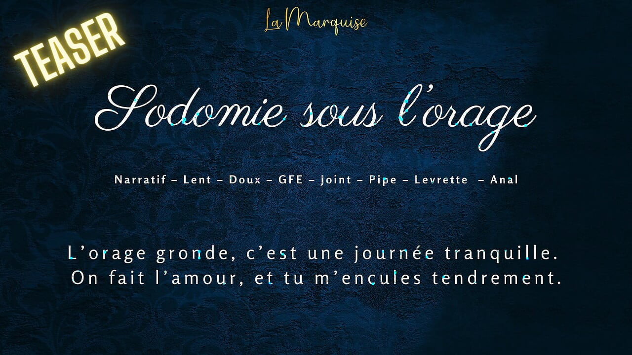 Sensuele sodomie onder de ASMR-storm - Franse audioporno