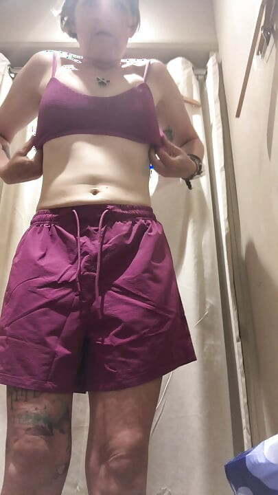 Trying on bikinis as retail therapy after a hairdresser absolutely ruined my hair when I went for a trim!
