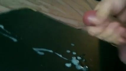 Wank and cumshot with toy