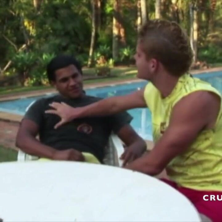Blond twink used by top Latino in exhib outdoor place