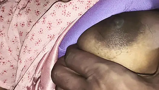 Blacky wife big boobs and pussy roughing