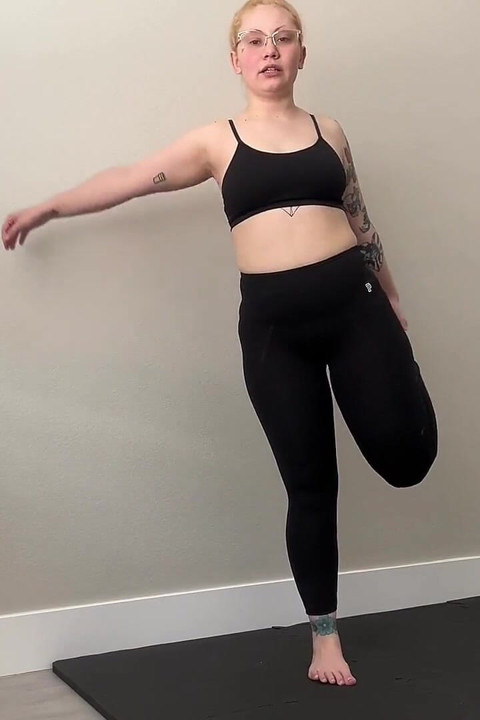 Stretching in My Tight Legging
