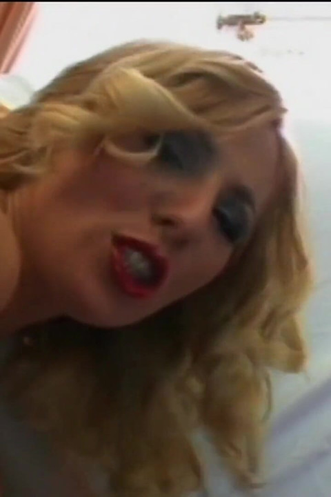 Milf gags on a huge cock then gets a hard fuck on both holes