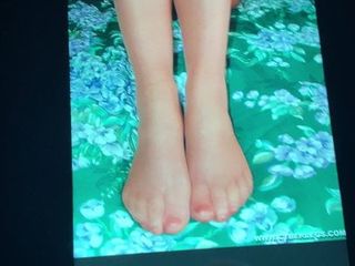 Brianna Cyberlegs Pantyhose feet cum tribute